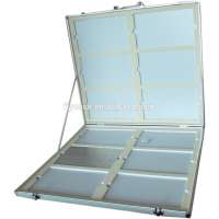 stone sample display box aluminum artificial stone sample box with ABS shell and plywood