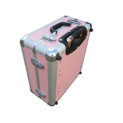 profession instrument carrying aluminum trolley case with logo