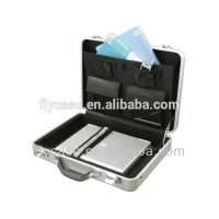 high quality notebook aluminum briefcase with pocket inside