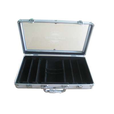 ABS+aluminum frame aluminum case poker set,aluminum game poker chip case