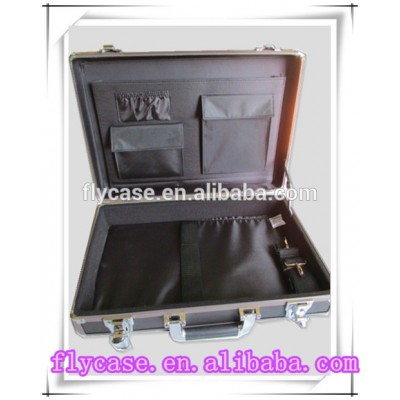 portable travel aluminum briefcase/aluminum laptop computer case with logo print