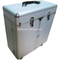 high quality large aluminum beauty trolley case with cosmetic Made In China